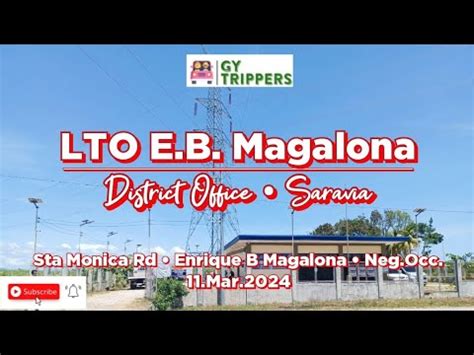 lto saravia|LTO E.B. MAGALONA DISTRICT OFFICE .